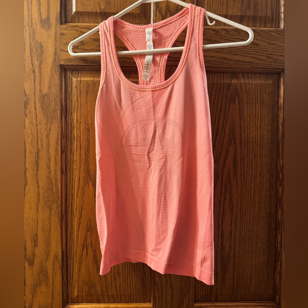 lululemon athletica Coral Pink Racerback Tank